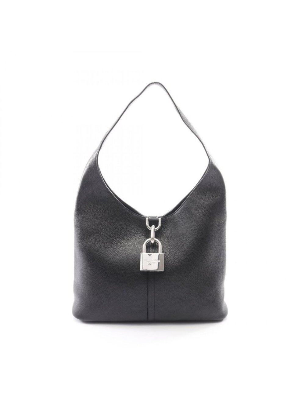 Balenciaga Shoulder Bag Locker North South Hobo Black Leather